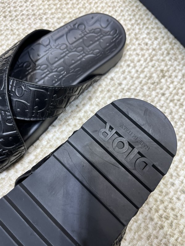 Dior 남성용 가죽 자카드 샌들 001-180517