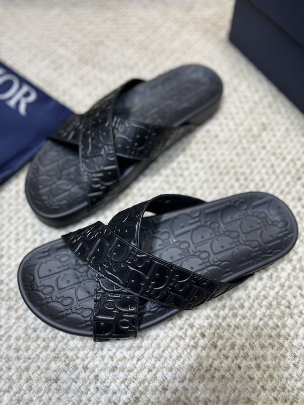 Dior 남성용 가죽 자카드 샌들 001-180517