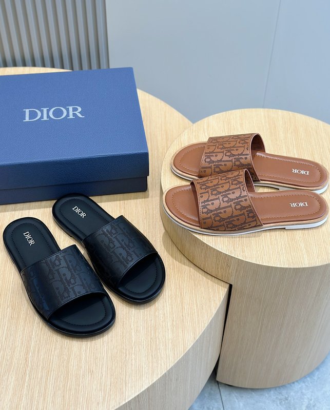 Dior Alias 남성 가죽 슬리퍼 001-180529