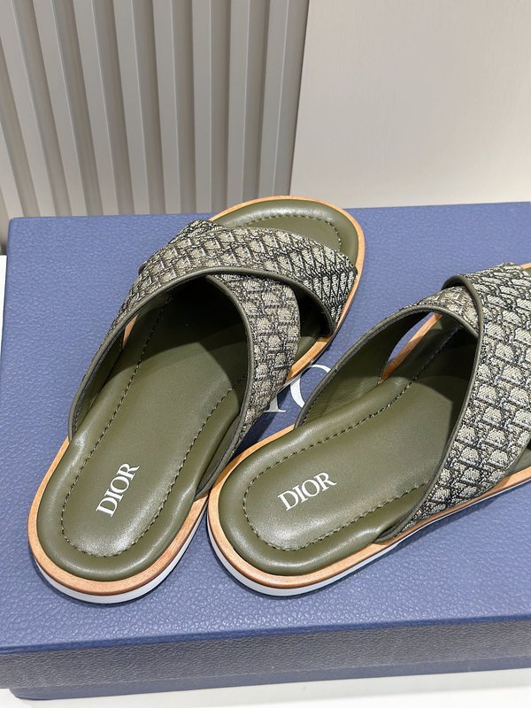 Dior Alias 남성용 가죽 슬리퍼 001-180538