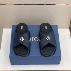 Dior Alias 남성 그레인 가죽 슬리퍼 001-180540