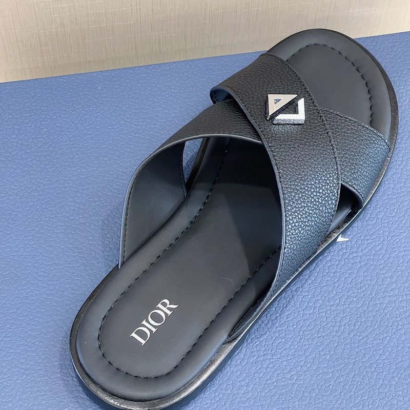 Dior Alias 남성 그레인 가죽 슬리퍼 001-180540