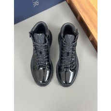 디오르 DIOR 하이탑 프린트 가죽 운동화 001-180560