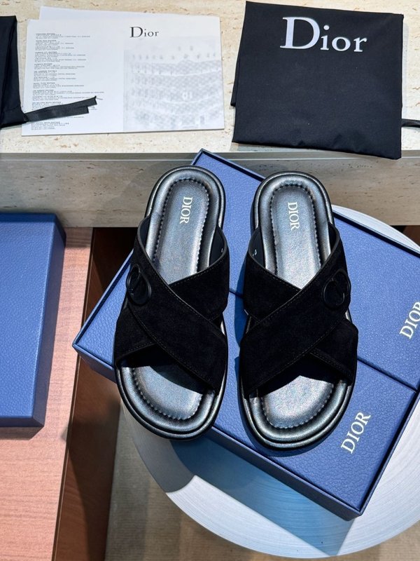 디올 Dior Alias 남성 소가죽 슬리퍼 001-180621