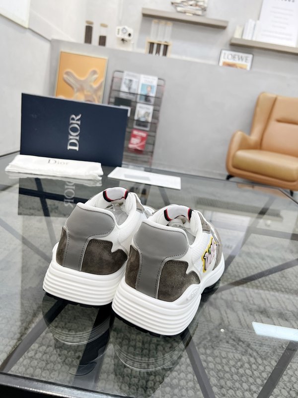 DIOR 디올 남성 레더 메쉬 스니커즈 001-180625