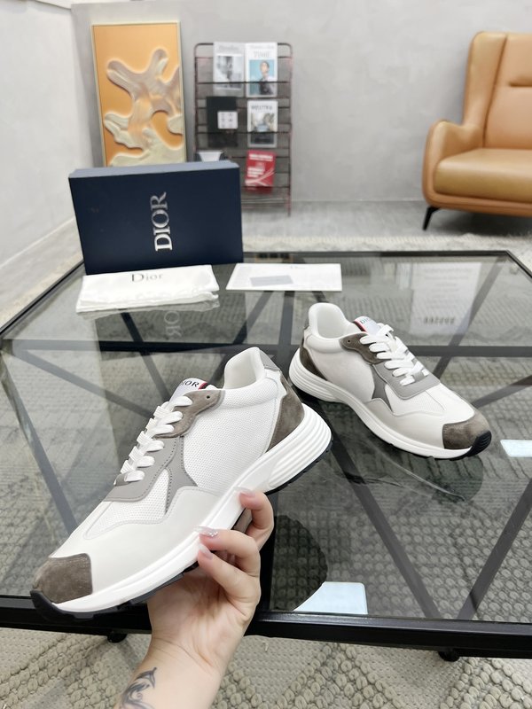 DIOR 디올 남성 레더 메쉬 스니커즈 001-180625