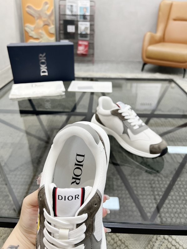 DIOR 디올 남성 레더 메쉬 스니커즈 001-180625