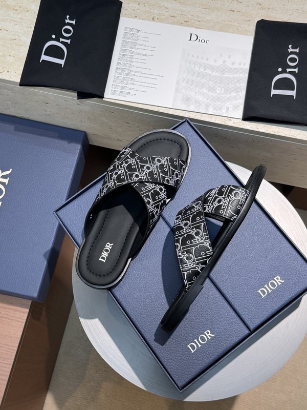 디올 Dior Alias 남성 소가죽 슬리퍼 001-180641