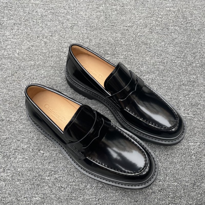 Dior Explorer 블랙 가죽 더비 슈즈 001-180652