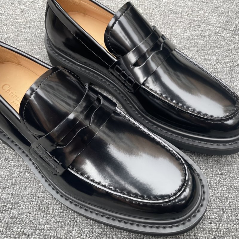 Dior Explorer 블랙 가죽 더비 슈즈 001-180652