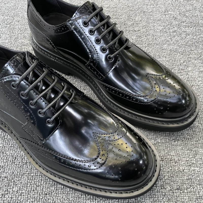 DIOR EXPLORER 블랙 가죽 더비슈즈 001-180657