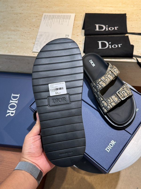 Dior Aqua 남성 크로스 밴드 패턴 슬리퍼 001-180663
