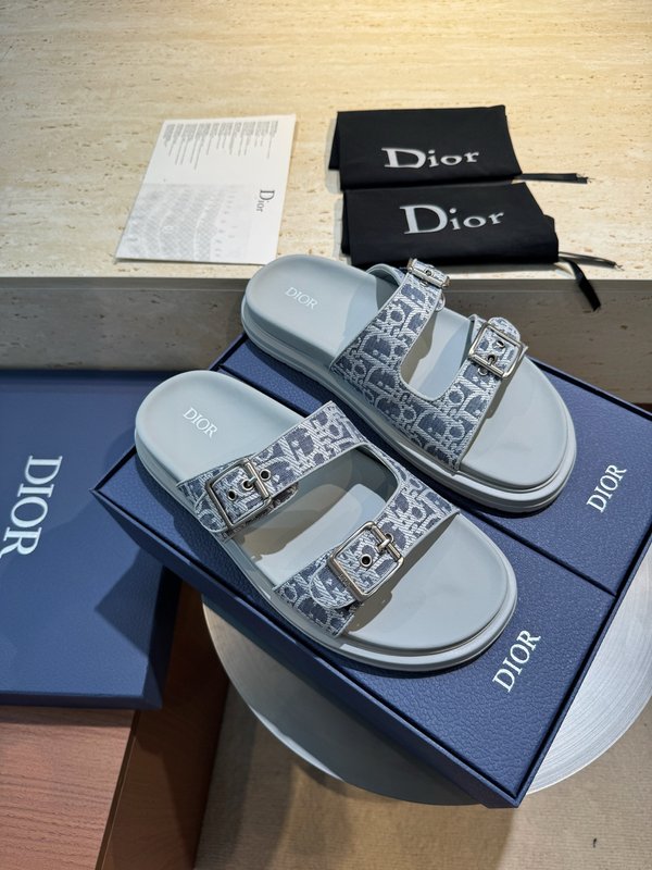 Dior Aqua 남성 캔버스 샌들 슬리퍼 001-180664