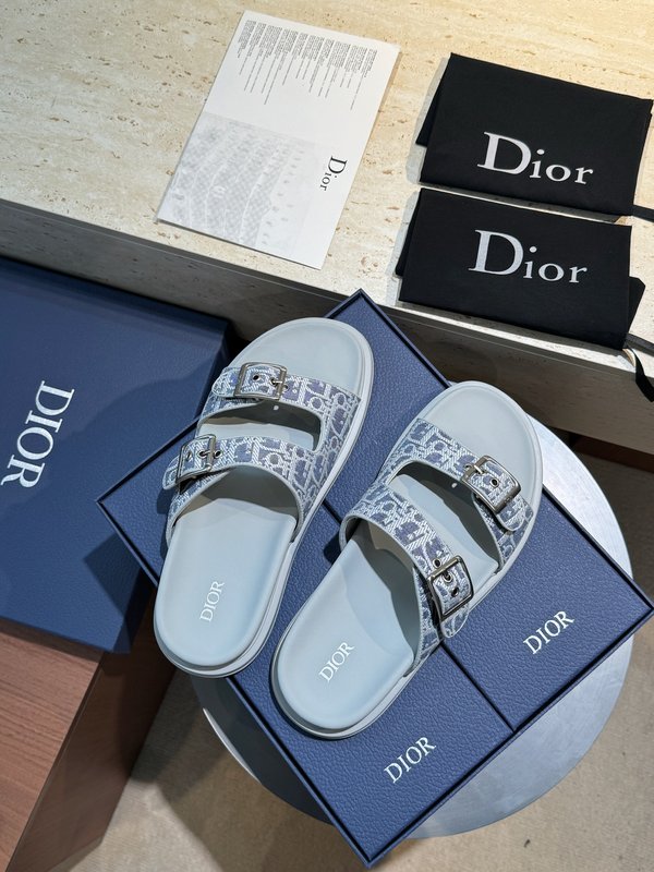 Dior Aqua 남성 캔버스 샌들 슬리퍼 001-180664