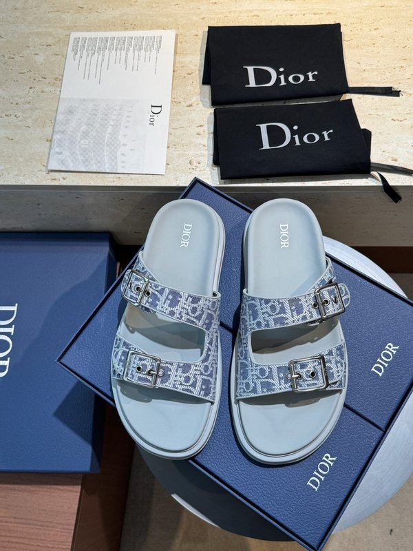 Dior Aqua 남성 캔버스 샌들 슬리퍼 001-180664