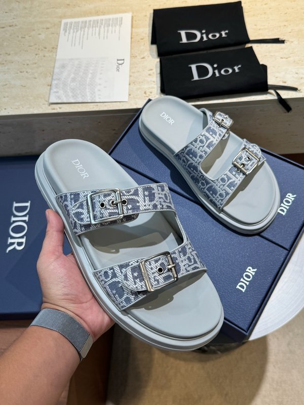 Dior Aqua 남성 캔버스 샌들 슬리퍼 001-180664