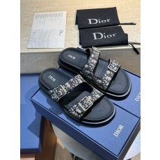 Dior Aqua 남성 교차 밴드 캔버스 샌들 001-180665