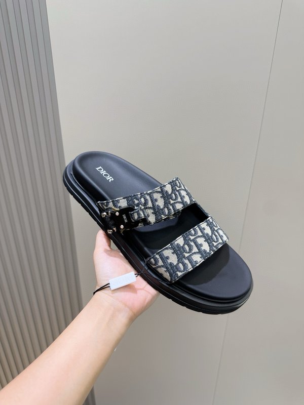 Dior Aqua 남성 크로스 밴드 슬리퍼 001-180676