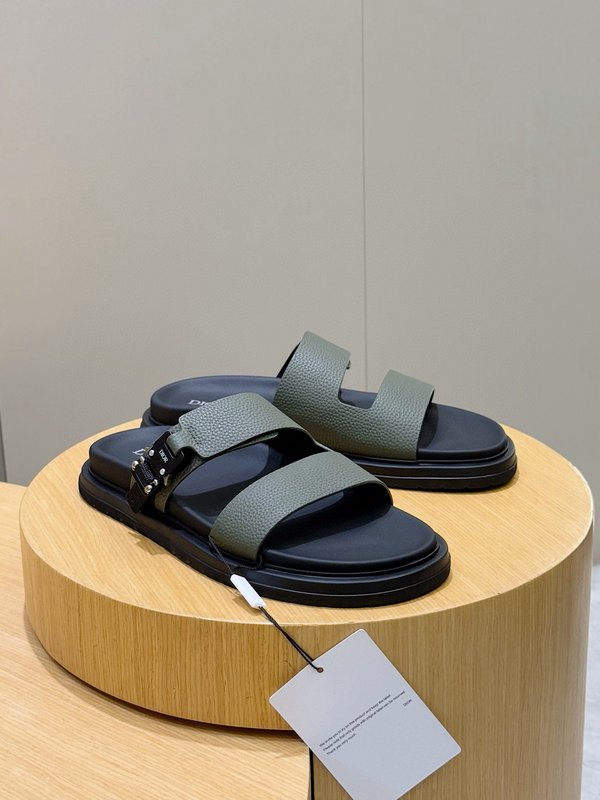 Dior Aqua 남성 크로스 밴드 슬리퍼 샌들 001-180678