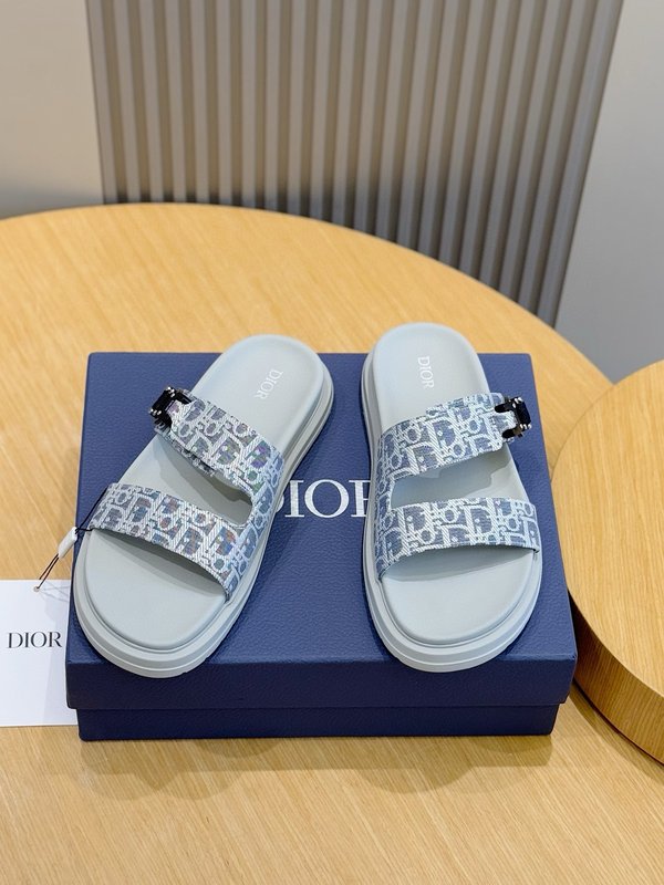 Dior Aqua 남성 캔버스 교차 샌들 001-180682
