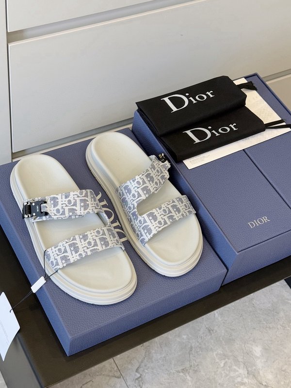 Dior Aqua 남성 캔버스 교차 샌들 001-180682
