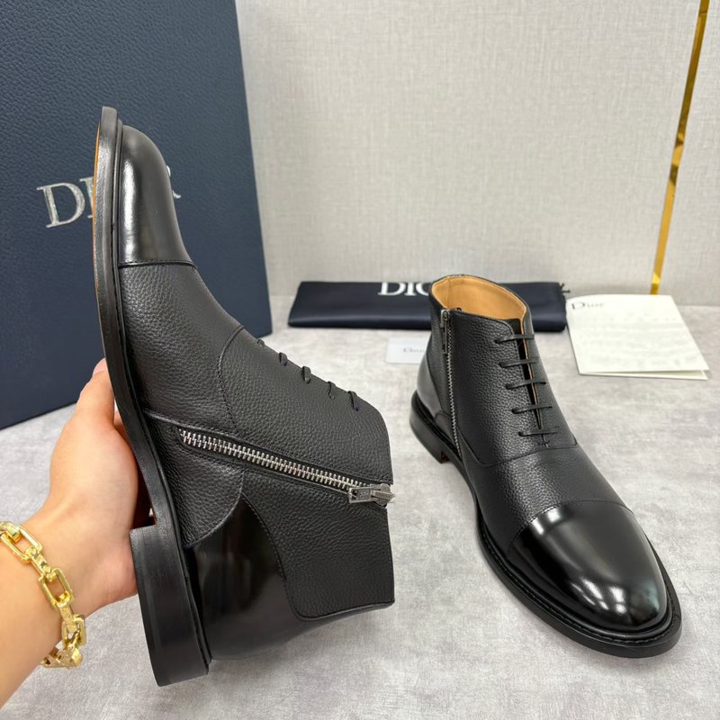 Dior 디오르 남성 스플라이스 미들 부츠 001-180785