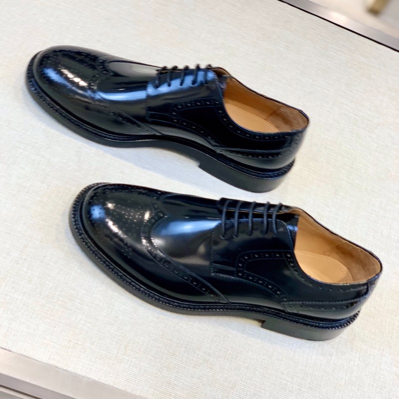 DIOR 남성 라운드 토 정장 레더 슈즈 001-180806