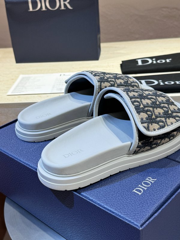 DIOR Aqua 남성 캔버스 크로스 슬리퍼 001-180851