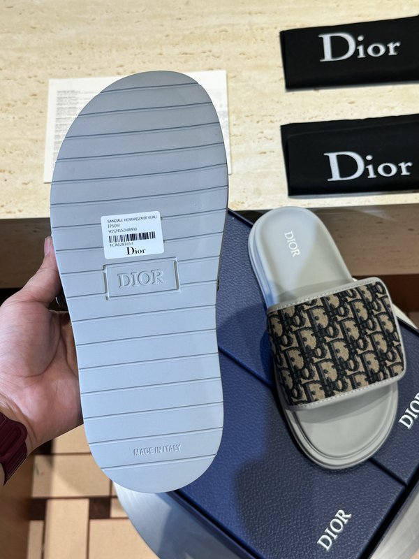 DIOR Aqua 남성 캔버스 크로스 슬리퍼 001-180851