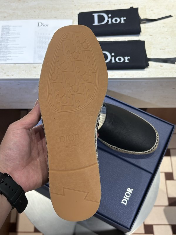 Dior 최고 버전 어부 신발 3D 자수 수제 001-180852