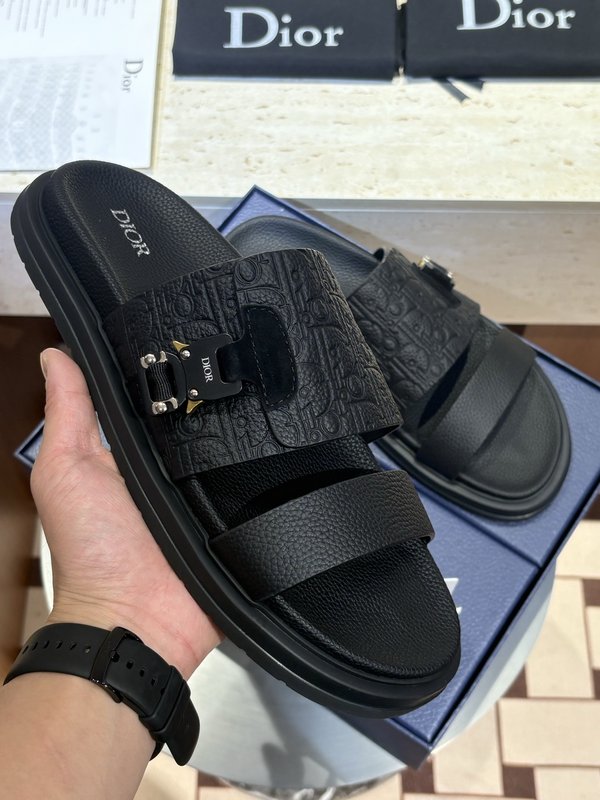 Dior Aqua 남성 크로스 밴드 캔버스 샌들 001-180859