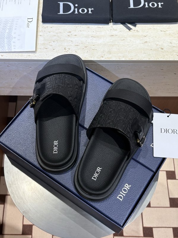 Dior Aqua 남성 크로스 밴드 캔버스 샌들 001-180859