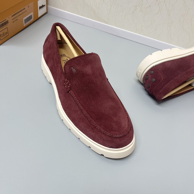 Tods 스웨이드 로퍼 고무 도트 솔 001-180919