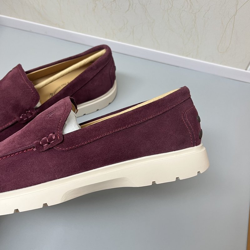 Tods 스웨이드 로퍼 고무 도트 솔 001-180919