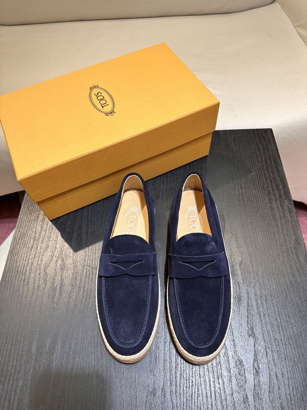Tod's 스텝온 스웨이드 가죽 로퍼 001-180927