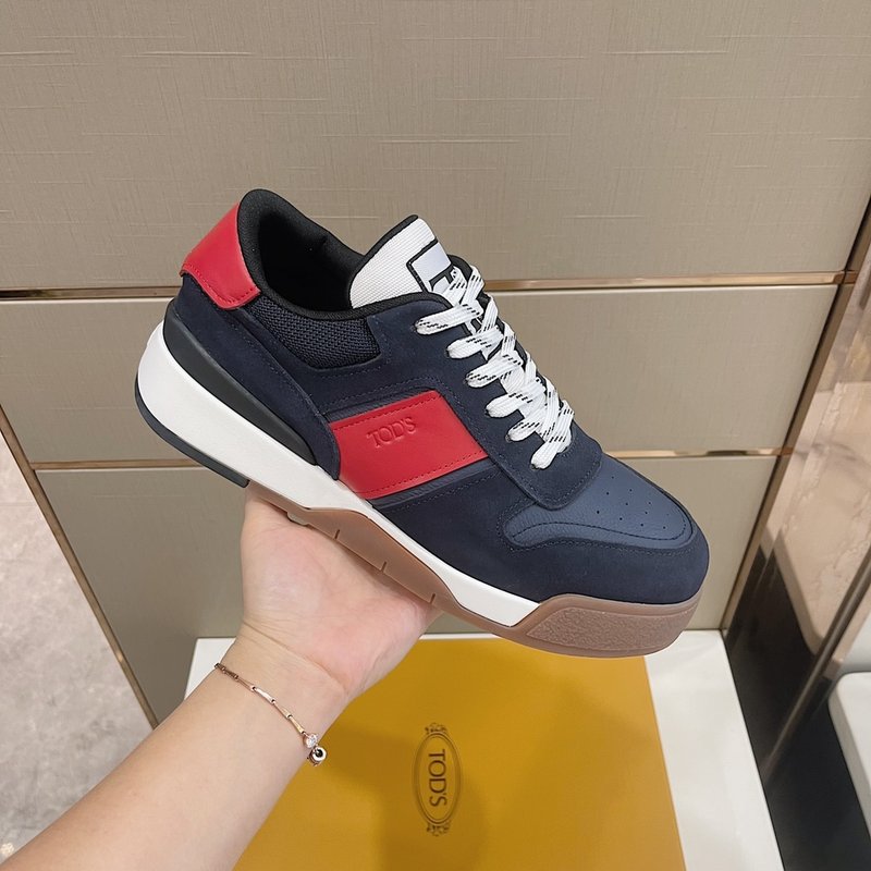 Tods 남성 가죽 패치 운동화 001-180929