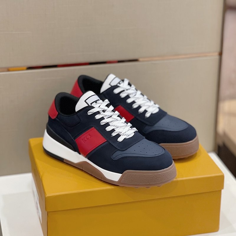Tods 남성 가죽 패치 운동화 001-180929