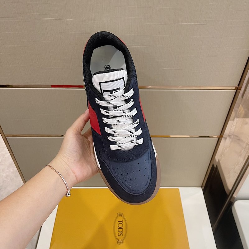 Tods 남성 가죽 패치 운동화 001-180929