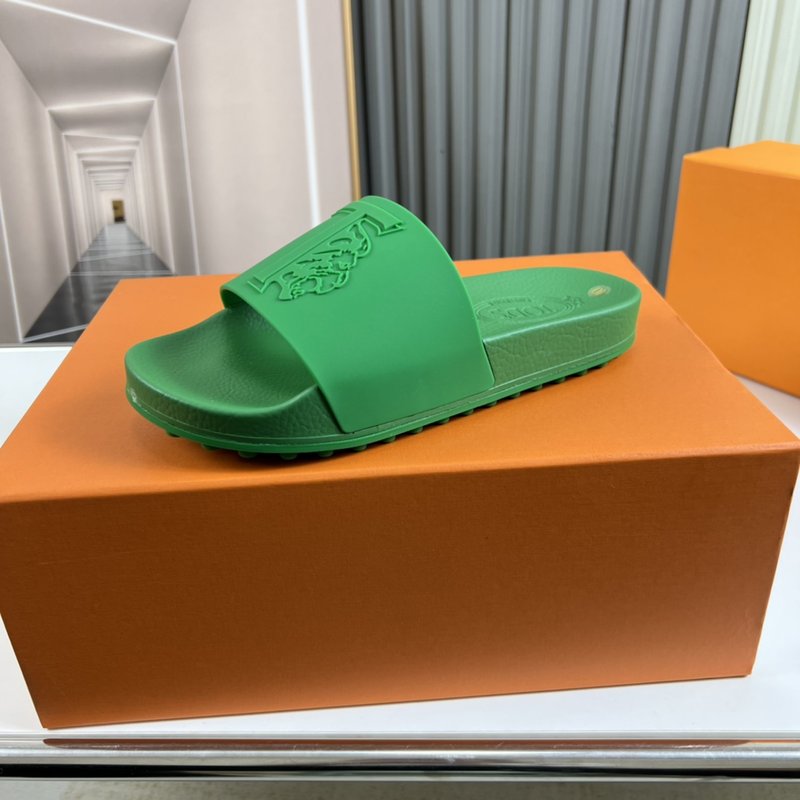 TOD'S 커플 그린 슬리퍼 001-180935