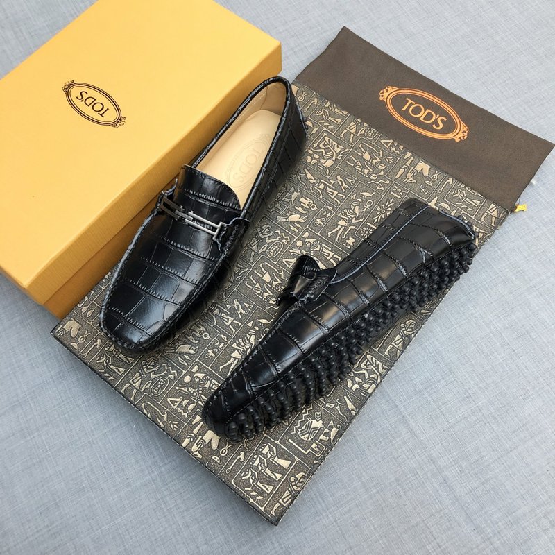토즈 남성 크로코무늬 로퍼 001-180937