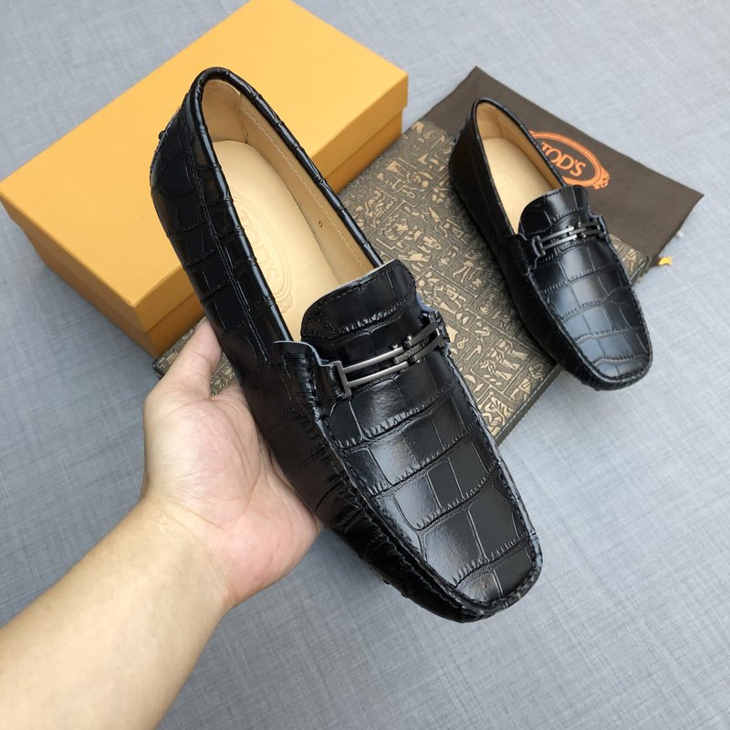 토즈 남성 크로코무늬 로퍼 001-180937