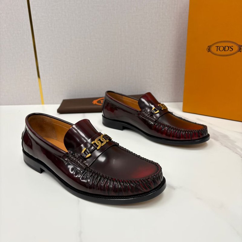 TOD'S 남성 클래식 비즈니스 로퍼 가죽 신발 001-180955