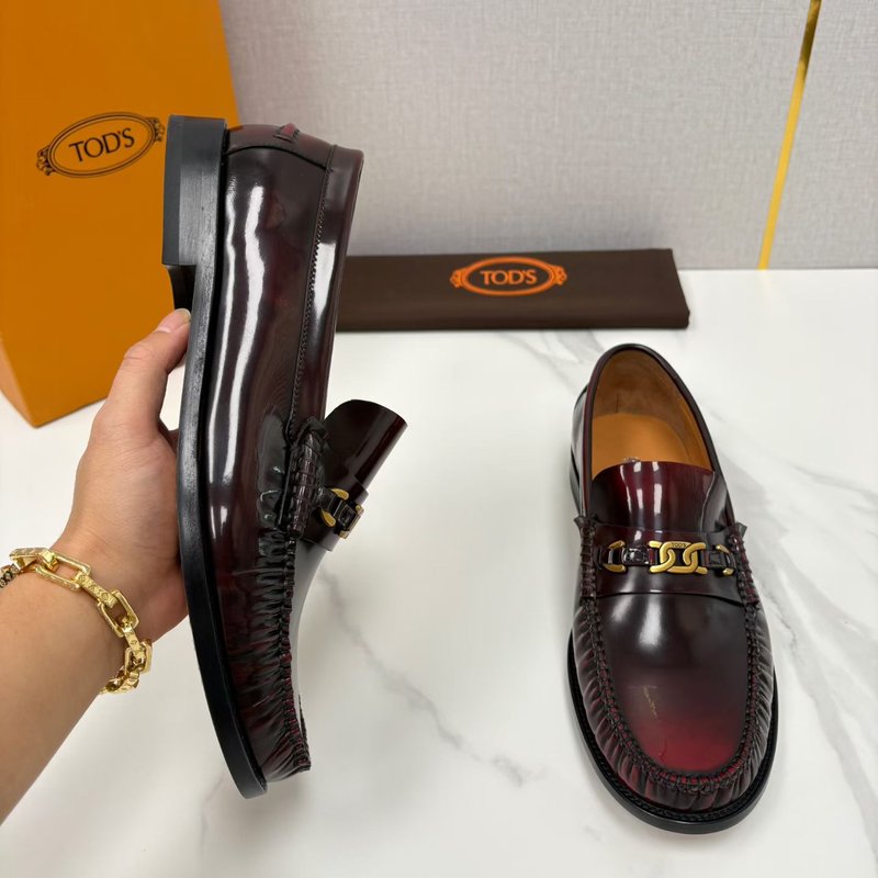 TOD'S 남성 클래식 비즈니스 로퍼 가죽 신발 001-180955
