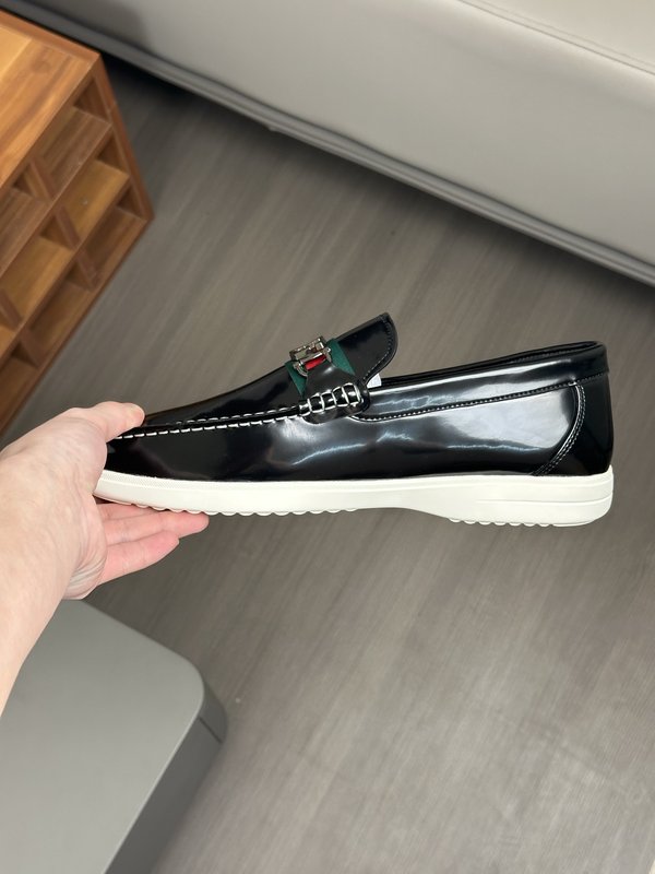Tods 스타일 남성 수입 소가죽 수제 로퍼 001-180990