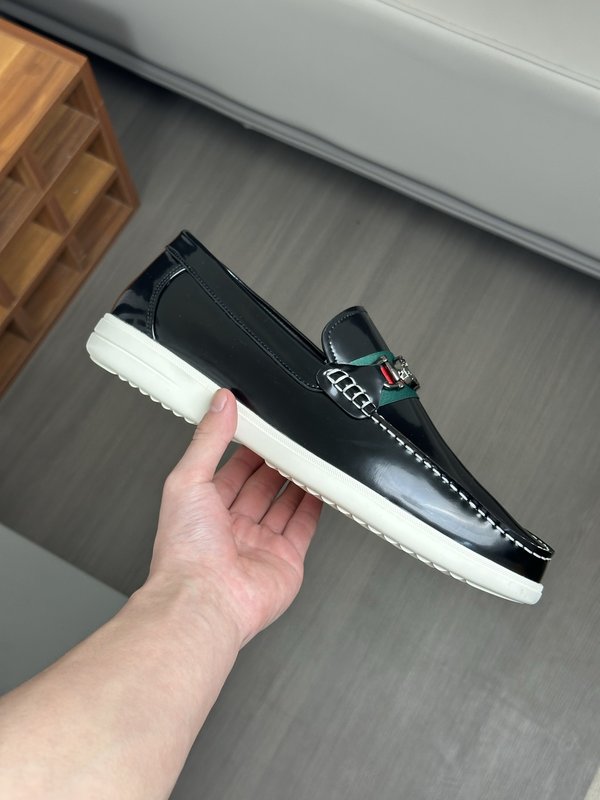 Tods 스타일 남성 수입 소가죽 수제 로퍼 001-180990