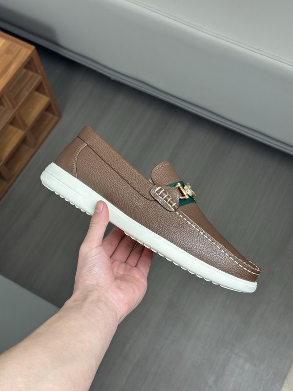 Tods 스타일 남성 수입 소가죽 수제 로퍼 001-180991