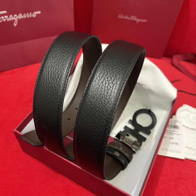 페라가모 양면 리치 그레인 벨트 001-181072