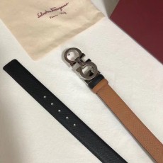 페라가모 여성 2.5cm 말발굽 양면 벨트 001-181096