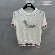 톰 브라운 칼리지풍 라인스톤 강아지 니트셔츠 001-181240