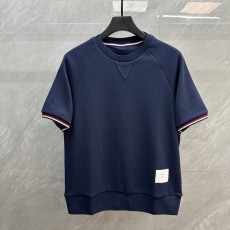 톰브라운 레드 화이트 블루 스트라이프 반팔 티셔츠 001-181484